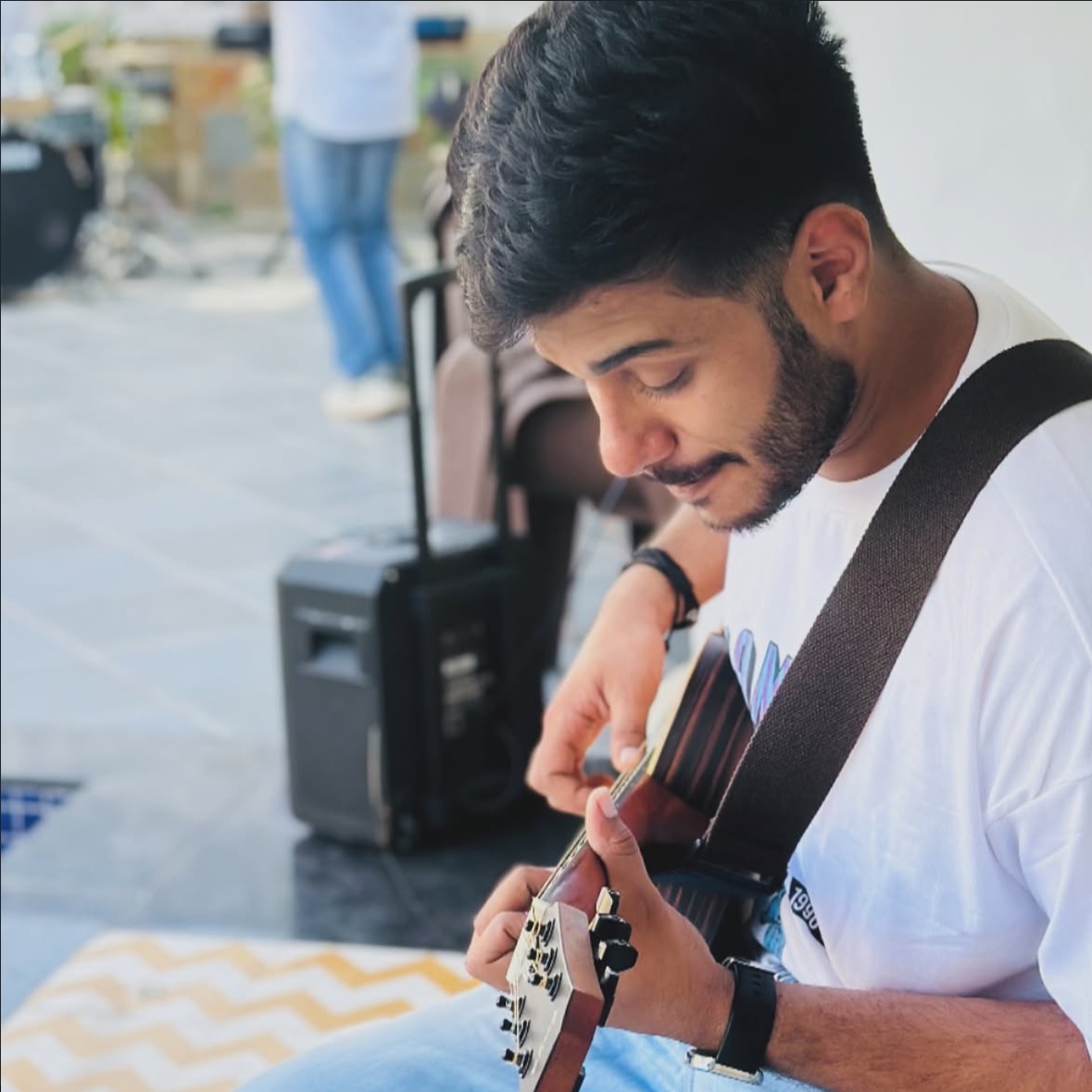 Arya Sen, founder and guitar instructor at Jam And Play